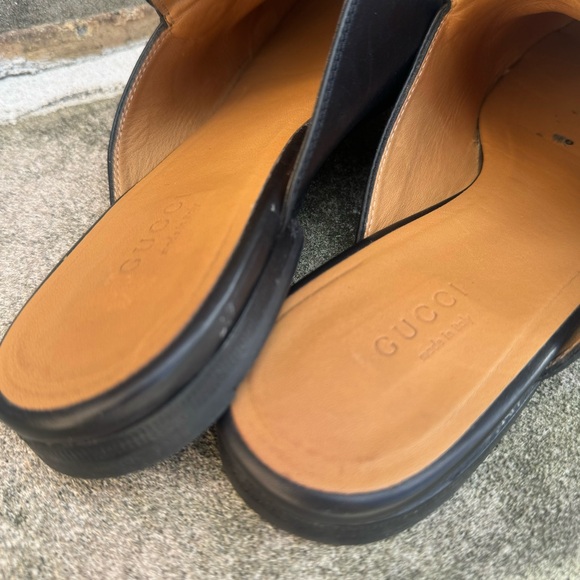 Gucci Princetown Leather Slippers/Mules Sz 37 - Picture 4 of 9